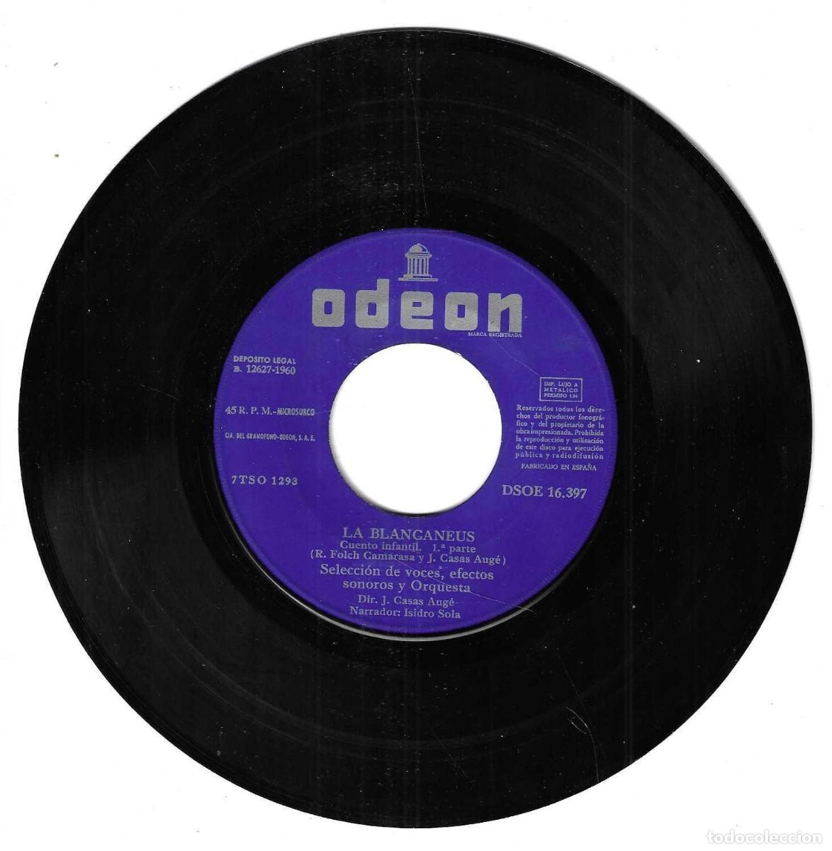 Discos de vinilo: LA BLANCANEUS - DISCO ALBUM - ODEON - 1960 - Foto 5