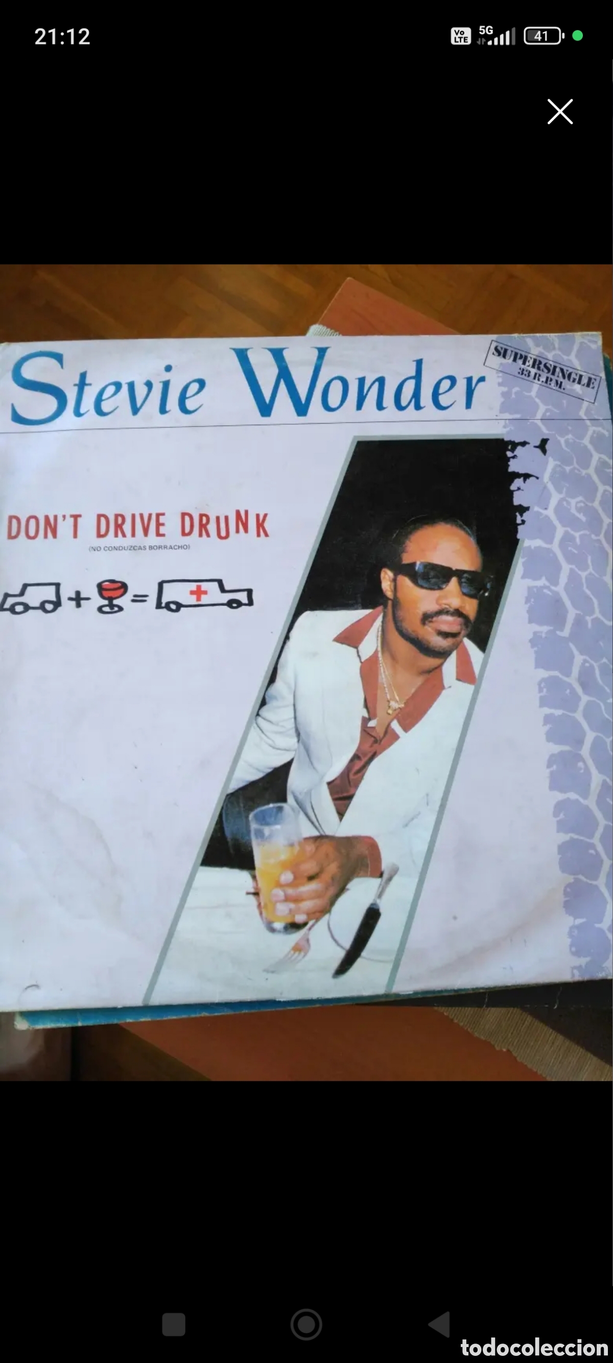 Discos de vinilo: Stevie wonder, disco de vinilo - Foto 1