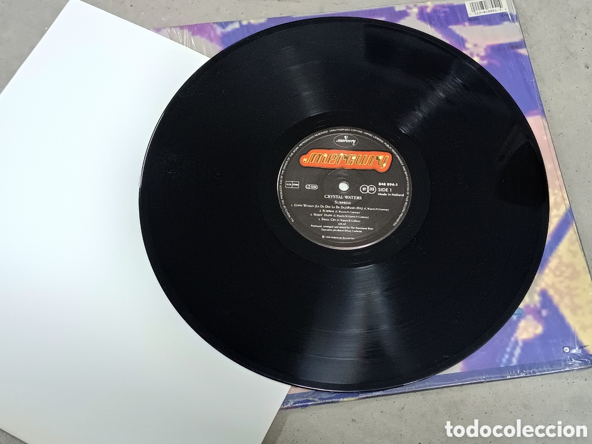 Discos de vinilo: CRYSTAL WATERS - SURPRISE - LP 1991 MERCURY - Foto 3