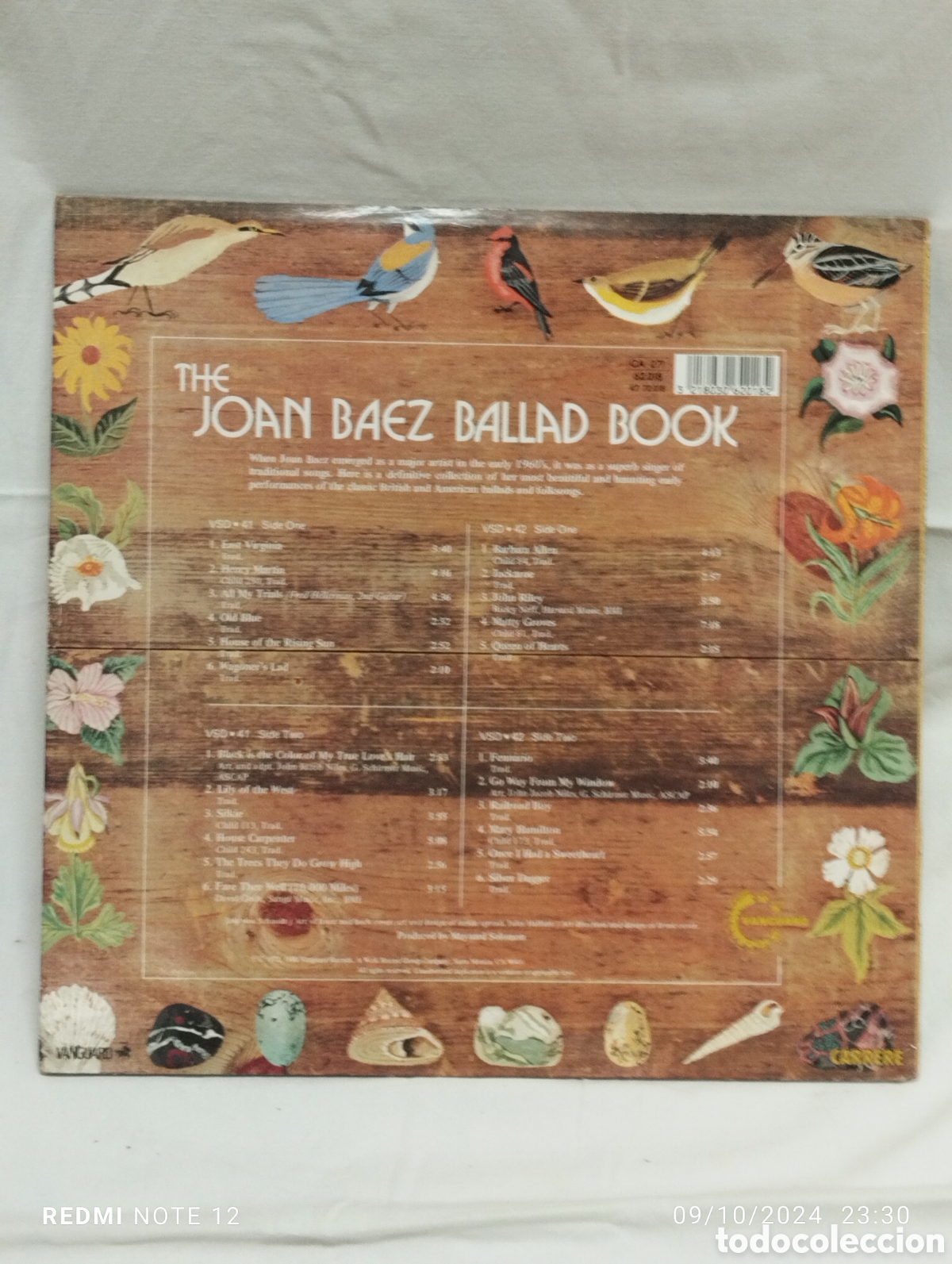 Discos de vinilo: THE JOAN BAEZ , BALLAD BOOK - Foto 2
