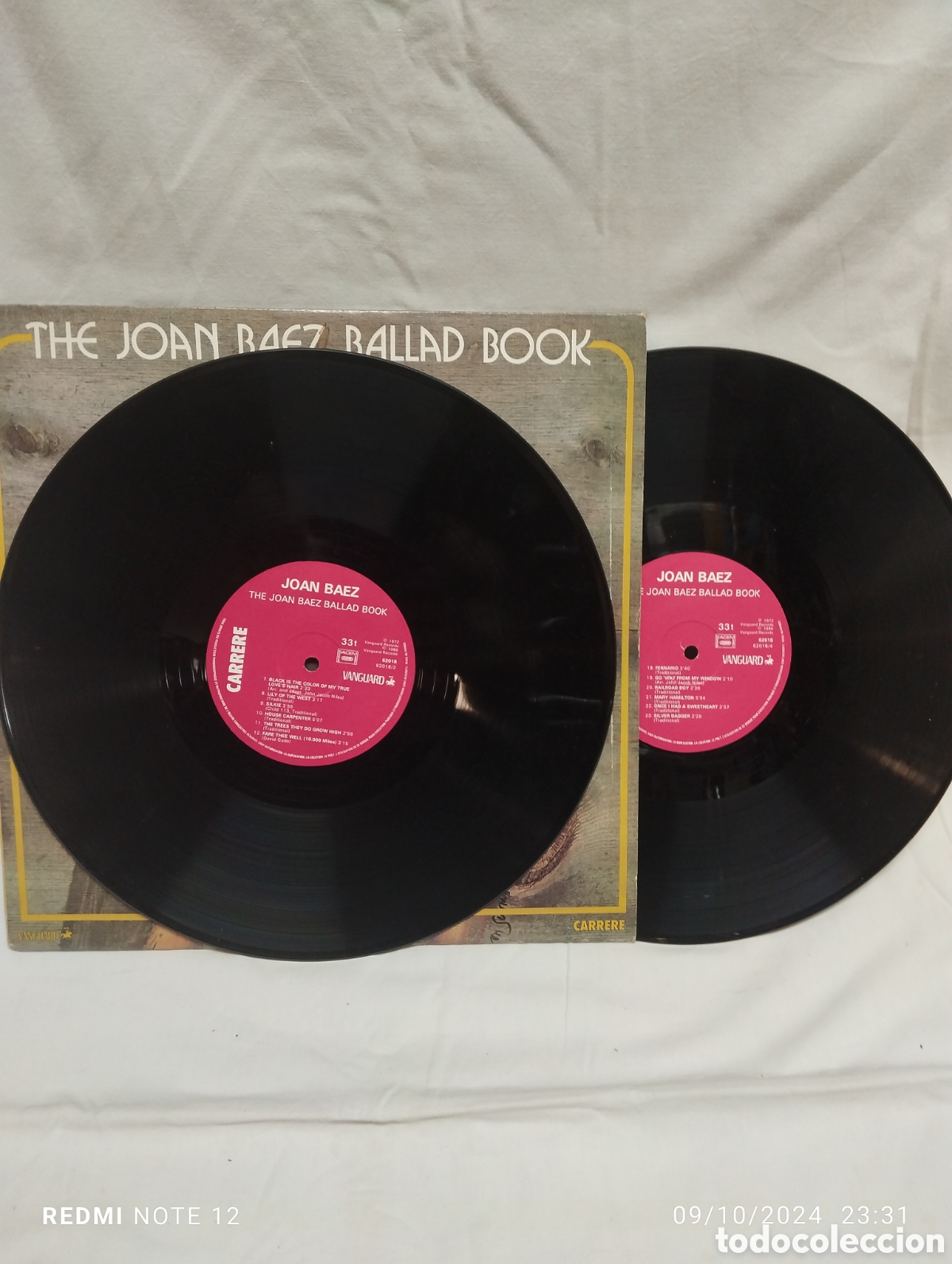 Discos de vinilo: THE JOAN BAEZ , BALLAD BOOK - Foto 3