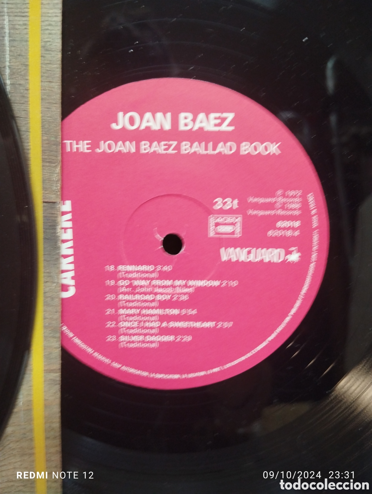 Discos de vinilo: THE JOAN BAEZ , BALLAD BOOK - Foto 5