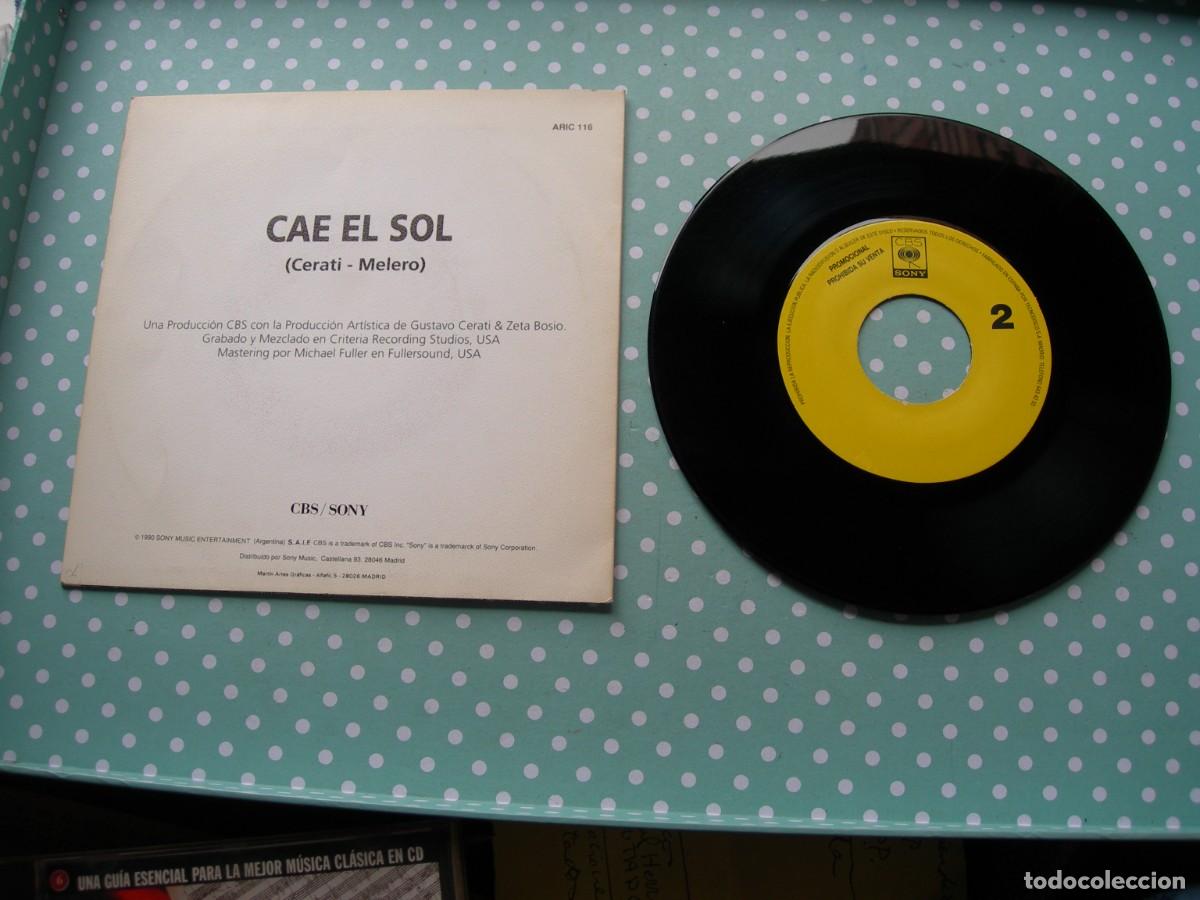 Discos de vinilo: SODA ESTEREO / CAE EL SOL 4:24 / SINGLE / POP - Foto 2