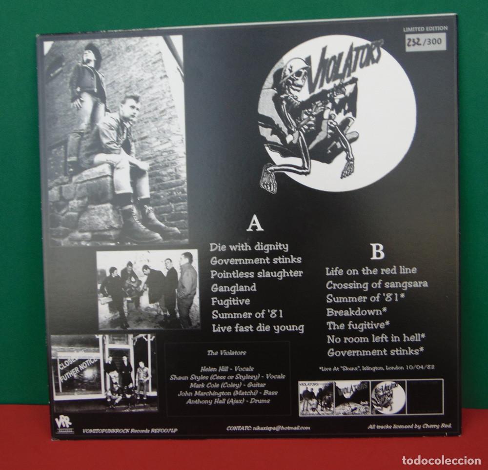 Discos de vinilo: Violators &ndash; Singles 82/83 - LP EDICION LIMITADA - A ESTRENAR - Foto 2