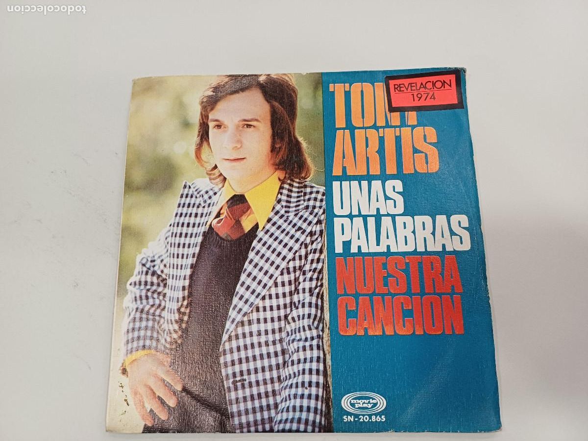 Discos de vinilo: TONY ARTIS/UNAS PALABRAS/SINGLE. - Foto 1