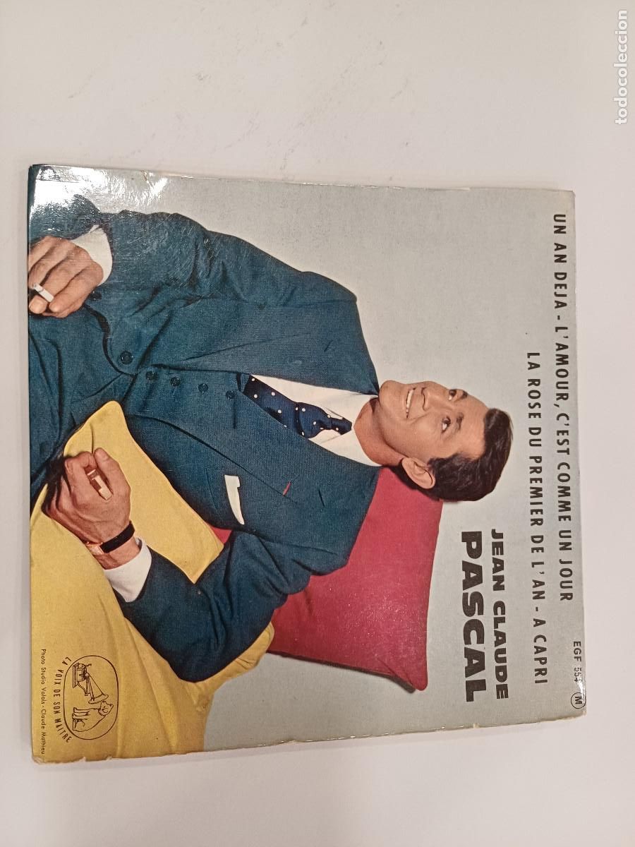 Discos de vinilo: JEAN CLAUDE PASCAL/UN AN DEJA/SINGLE. - Foto 1