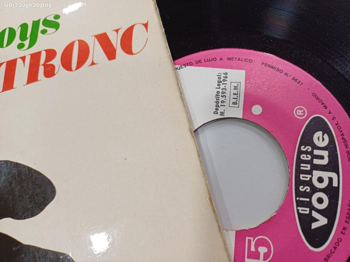 Discos de vinilo: JACQUES DUTRONC/LES PLAY BOYS/SINGLE. - Foto 2