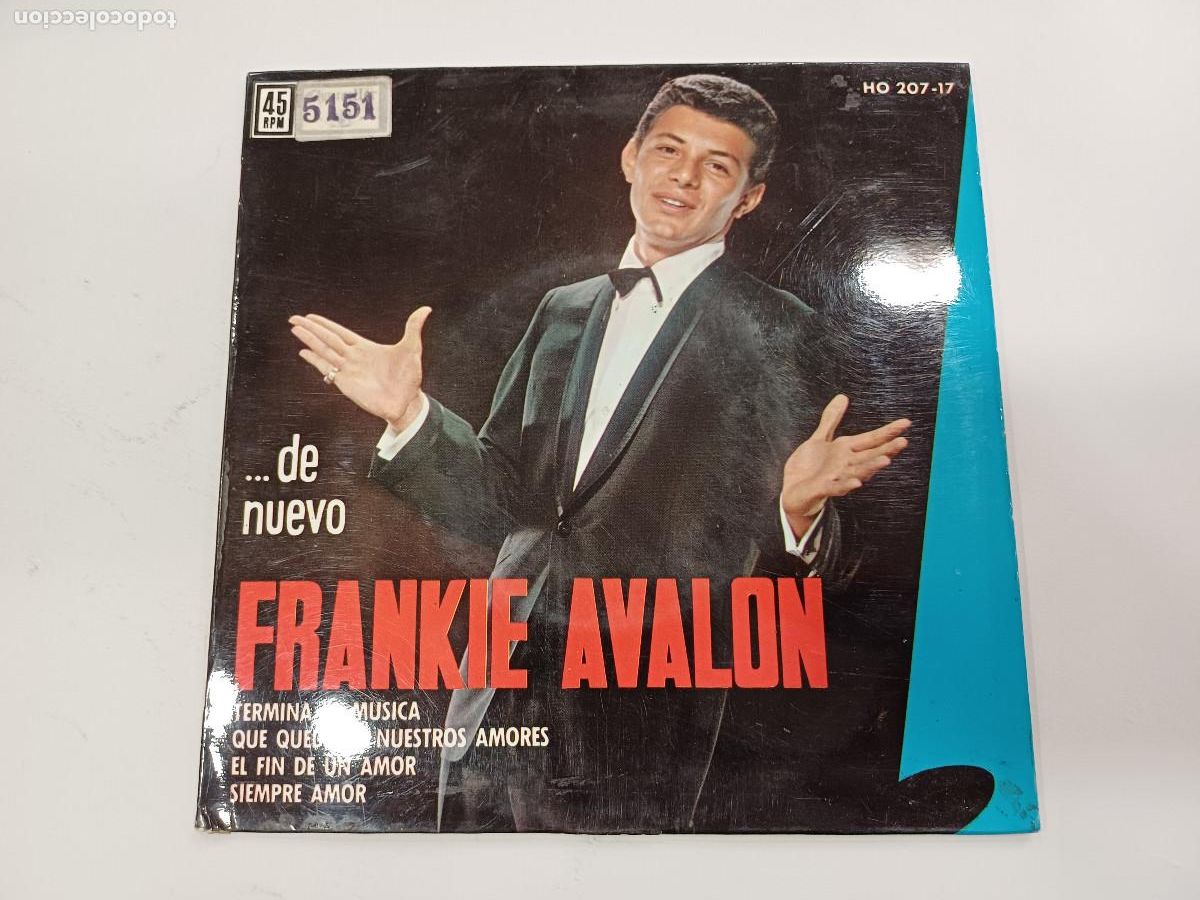 Discos de vinilo: FRANKIE AVALON/TERMINA LA MUSICA/SINGLE. - Foto 1