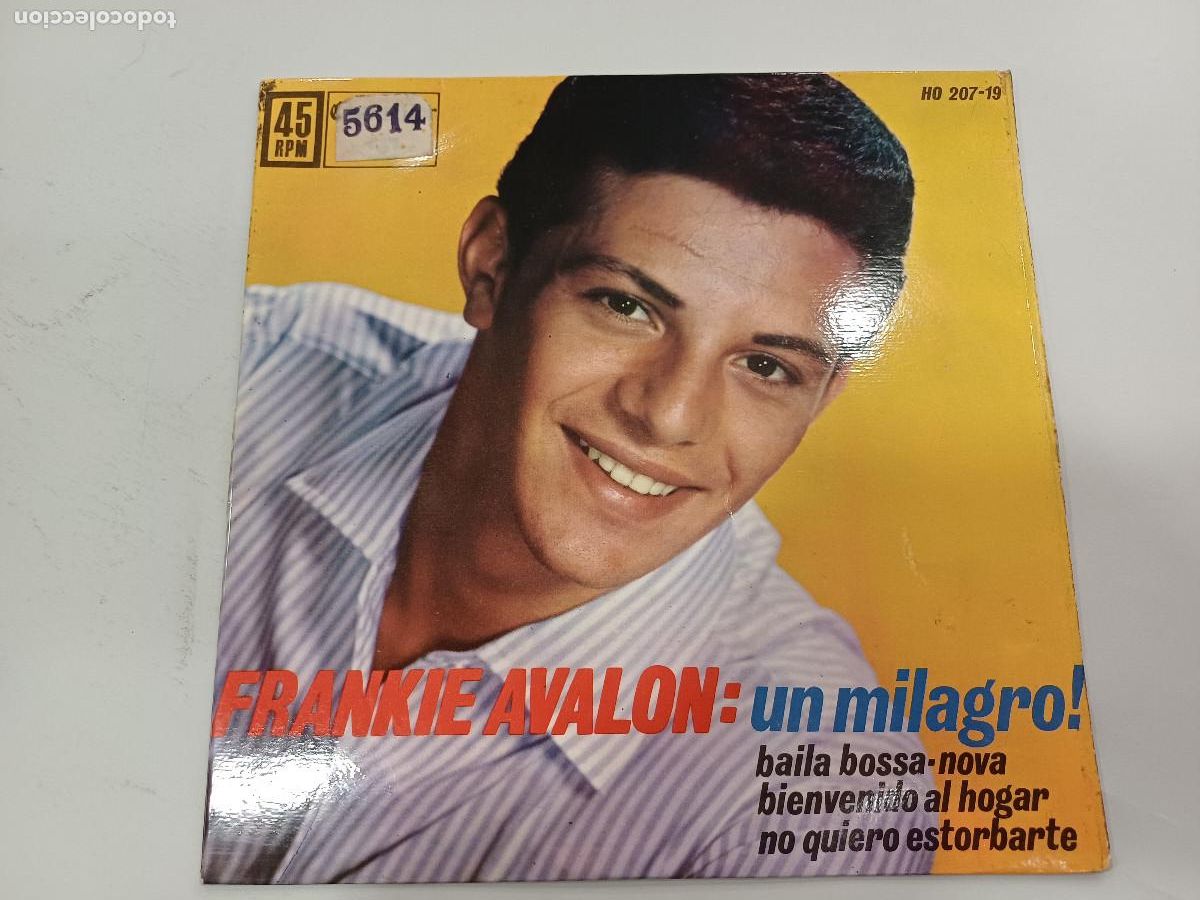 Discos de vinilo: FRANKIE AVALON/UN MILAGRO/SINGLE. - Foto 1