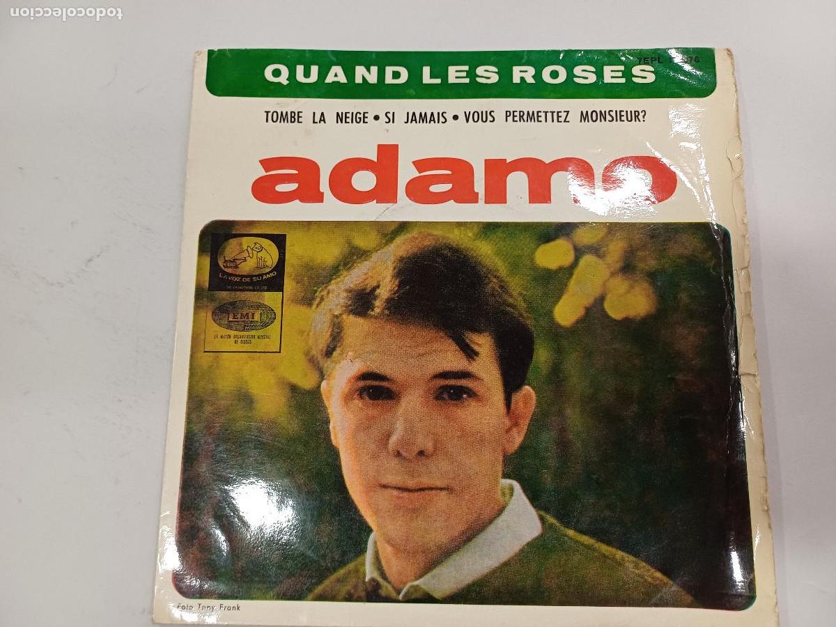 Discos de vinilo: ADAMO/TOMBE LA NEIGE/SINGLE. - Foto 1