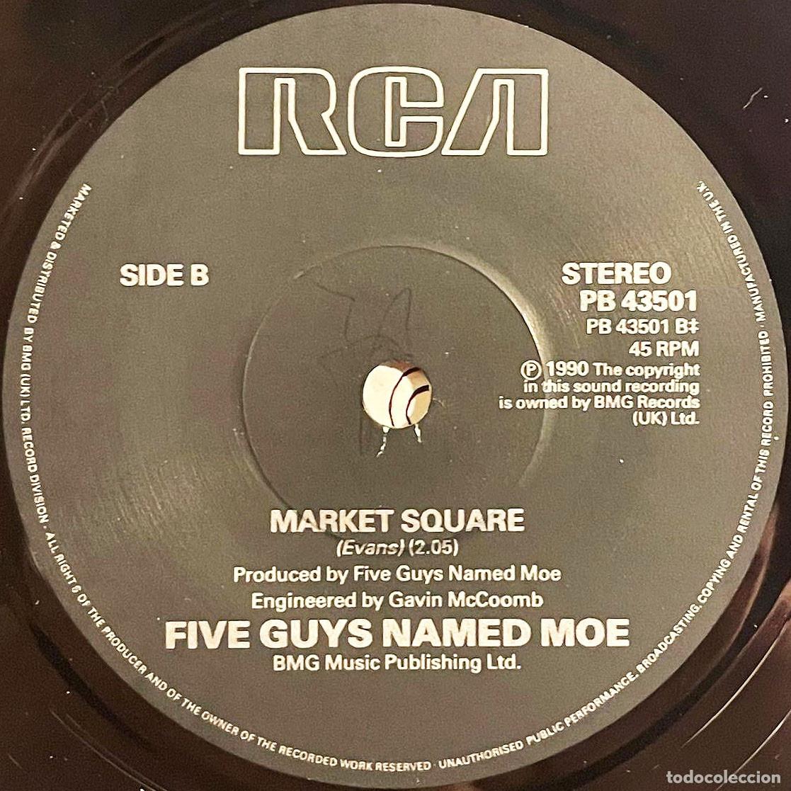 Discos de vinilo: FIVE GUYS NAMED MOE / SELFISH DAYS / Single 1990 / RCA EU - Foto 4