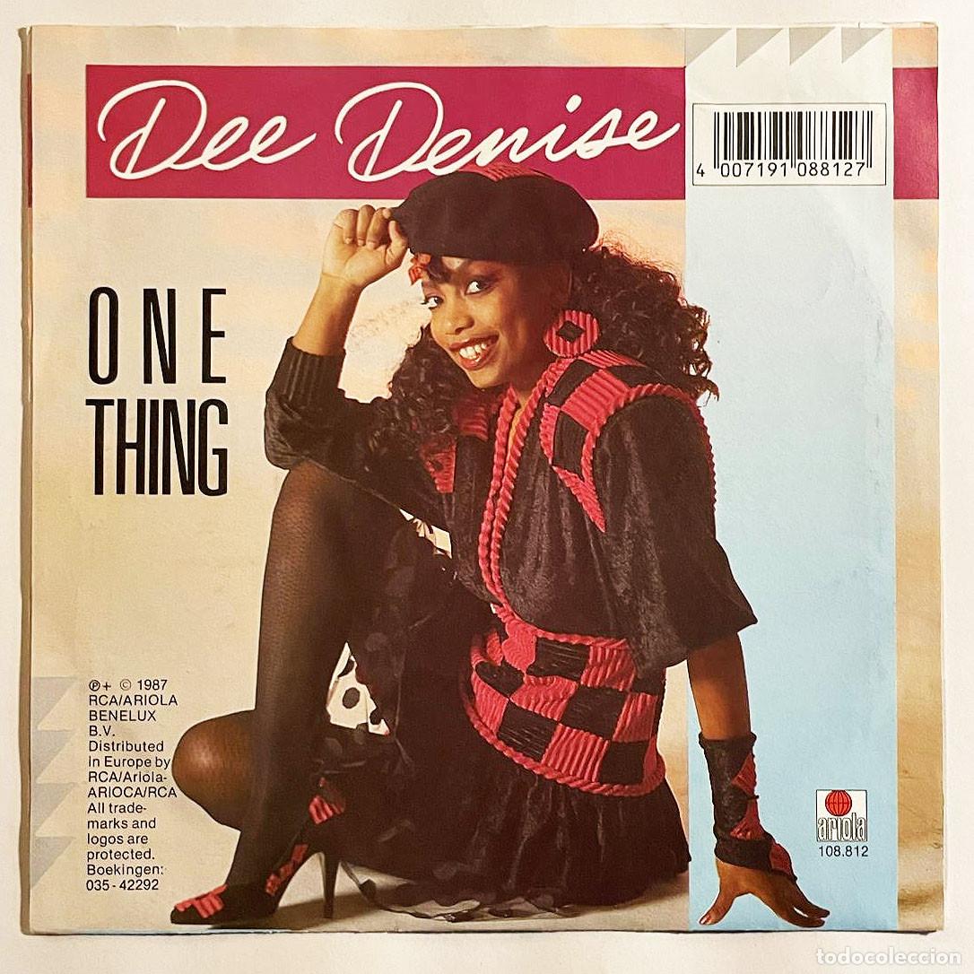 Discos de vinilo: DEE DENISE / ONE THING / Single 1986 / Ariola BENELUX - Foto 2