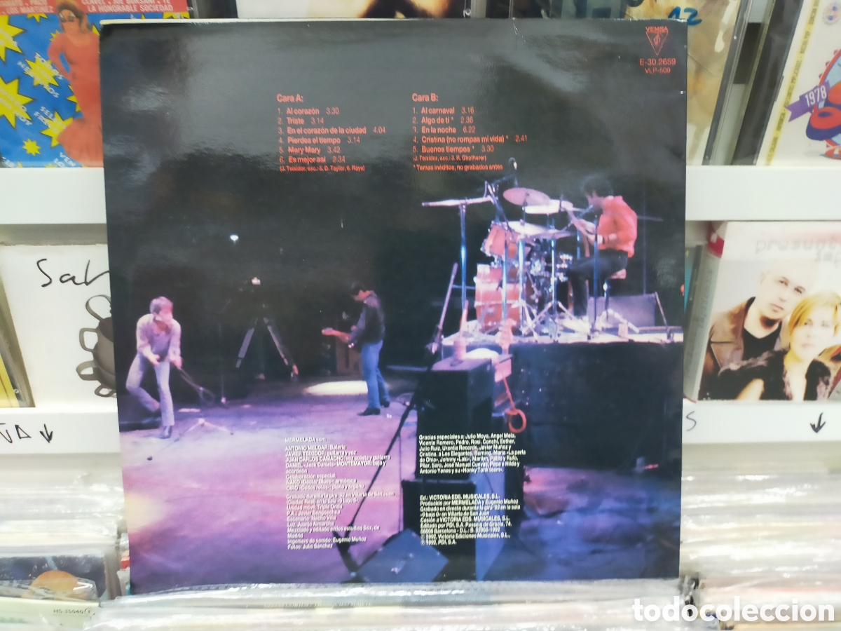 Discos de vinilo: Mermelada en directo lp 9 bajo 0 1992 - Foto 2