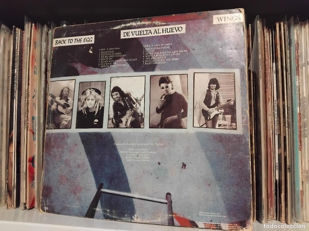 Discos de vinilo: Wings &lrm;&ndash; Back To The Egg - lp edic. spain - Foto 2