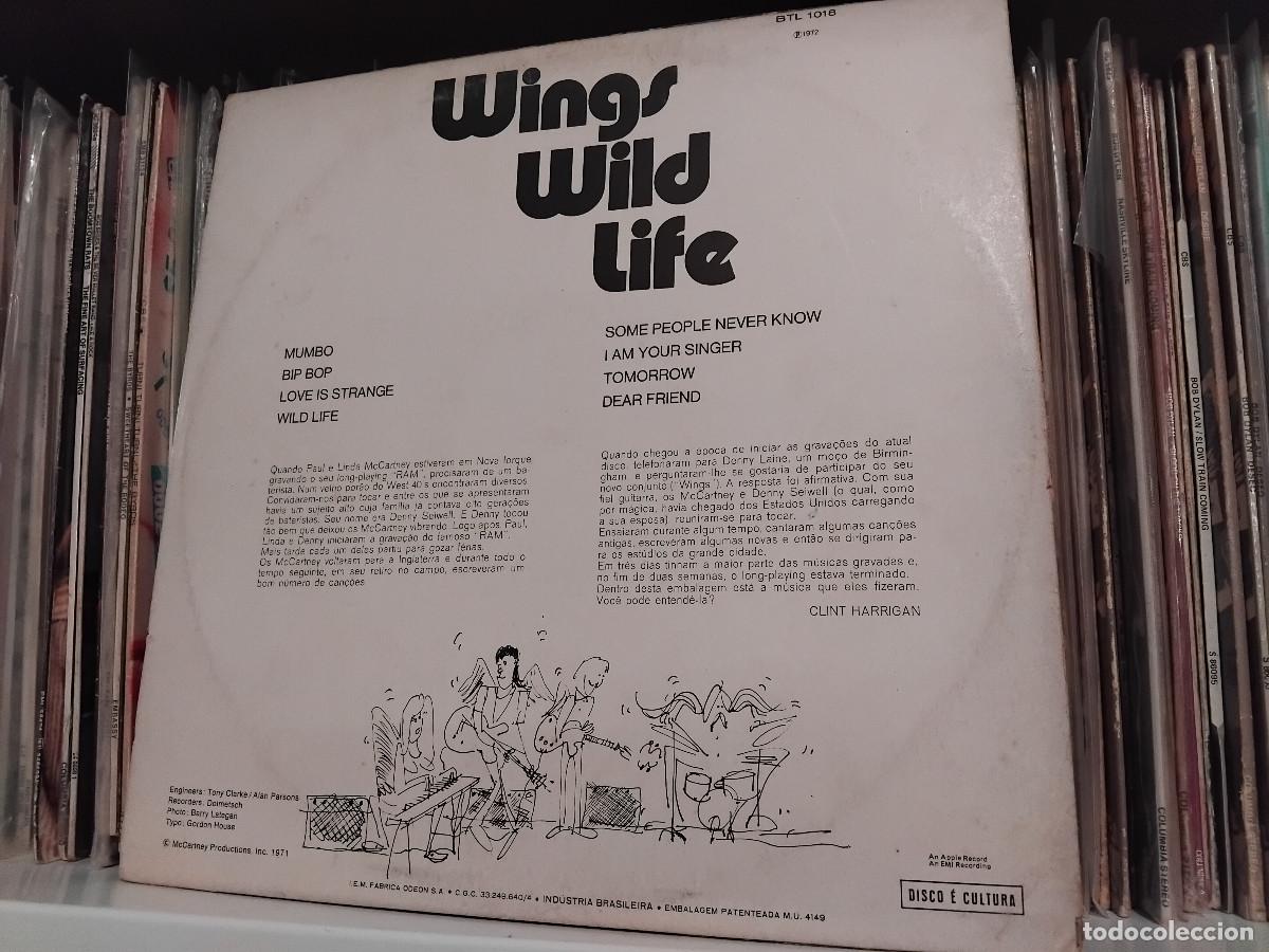 Discos de vinilo: Wings &lrm;&ndash; Wild Life - lp edic. brasil 1972 - Foto 2