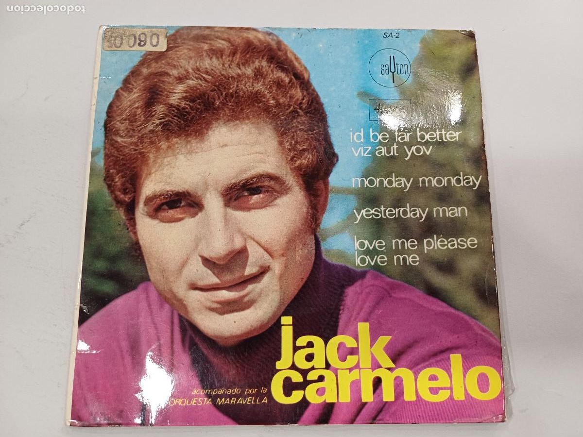 Discos de vinilo: JACK CARMELO/ID BE FAR BETTER/SINGLE. - Foto 1