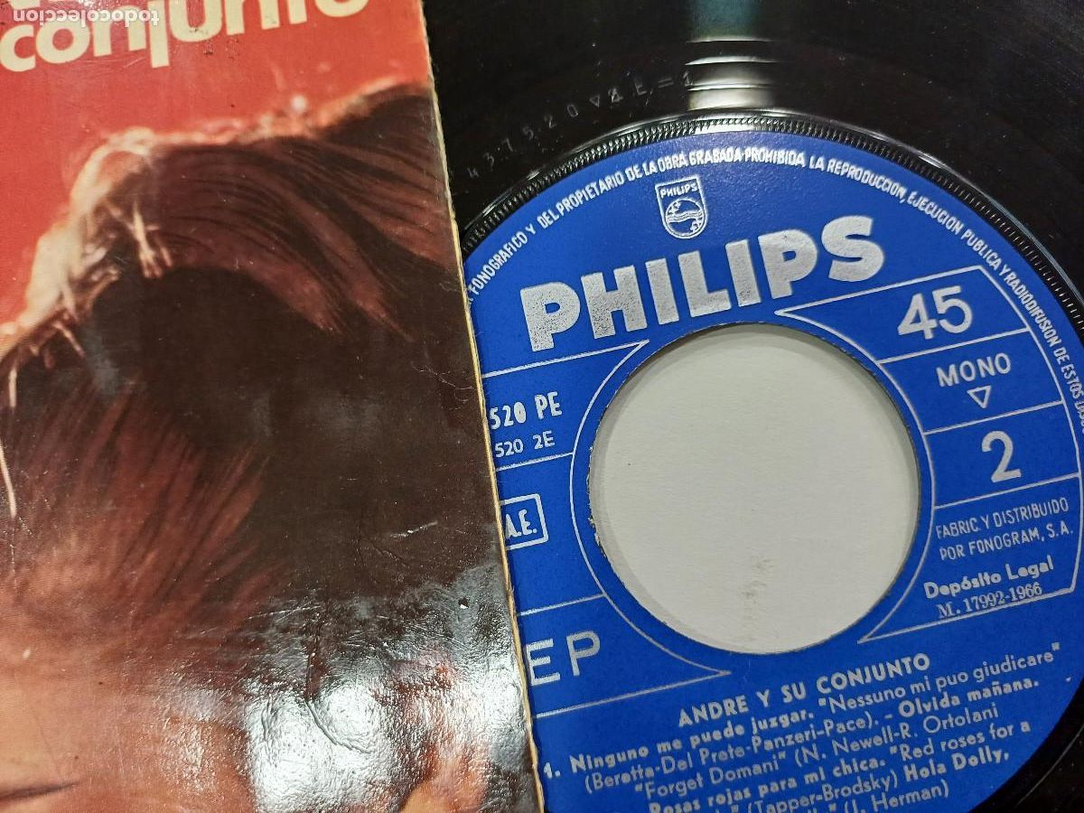 Discos de vinilo: ANDRE Y SU CONJUNTO/LA BOHEME/SINGLE. - Foto 2