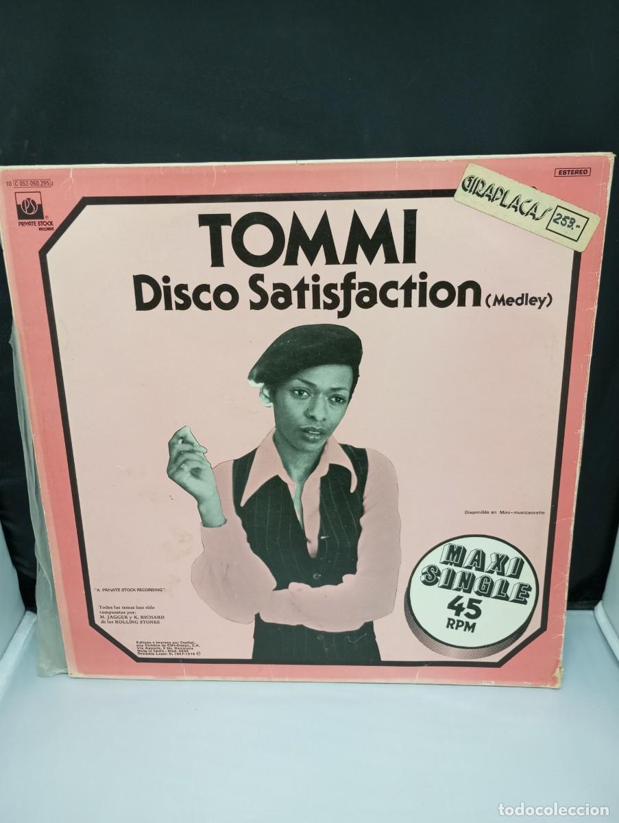 Discos de vinilo: TOMMI - DISCO SATISFACTION - MEDLEY - MAXI SINGLE 45 - Foto 1