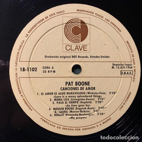 Discos de vinilo: Pat Boone - Canciones de Amor (LP Vinilo) - Foto 2