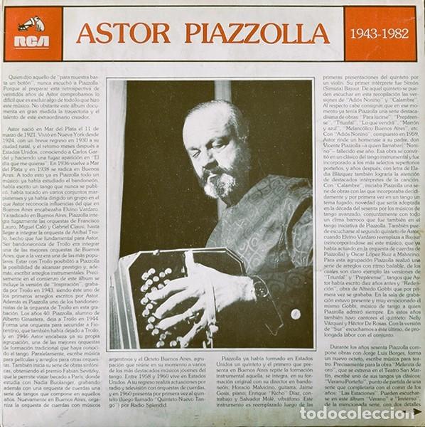 Discos de vinilo: Astor Piazzolla &ndash; 1943-1982 - Gatefold - 2 x LP - Foto 1