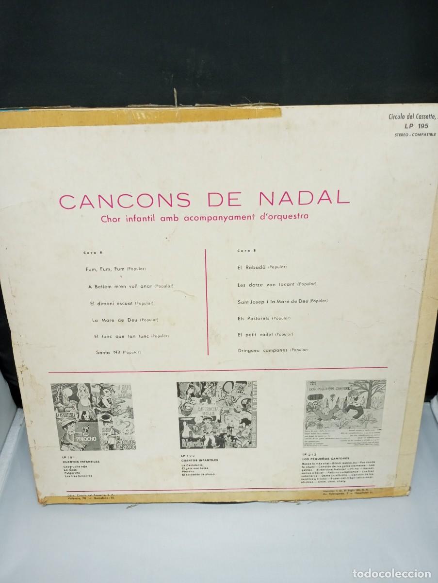 Discos de vinilo: CAN&Ccedil;ONS DE NADAL - CHOR INFANTIL - LP - Foto 2