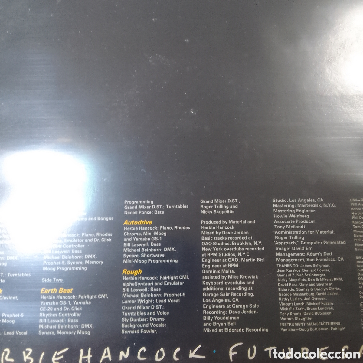 Discos de vinilo: HERBIE HANCOCK FUTURE SHOCK - Foto 2