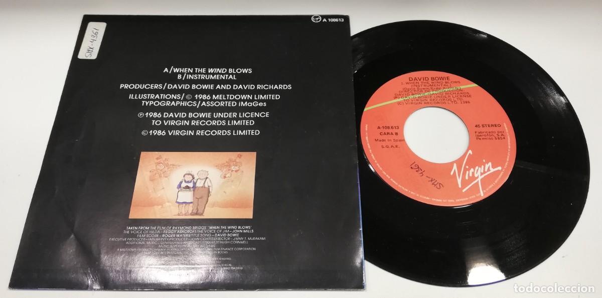 Discos de vinilo: SCO31-David Bowie - When The Wind Blows (7&rdquo;, Single) - Foto 2