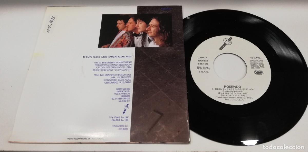 Discos de vinilo: SCO31-Rosendo - Deja Que Les Diga Que No! (7&rdquo;, Single) - Foto 2
