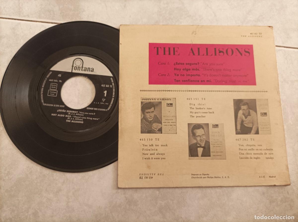 Discos de vinilo: The Allisons ep -muy dificil- - Foto 2