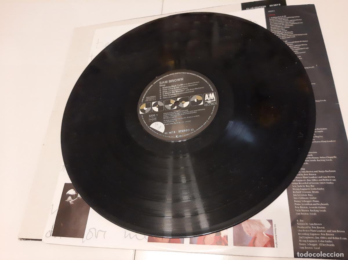Discos de vinilo: SAM BROWN -STOP!- LP DISCO VINILO - Foto 4