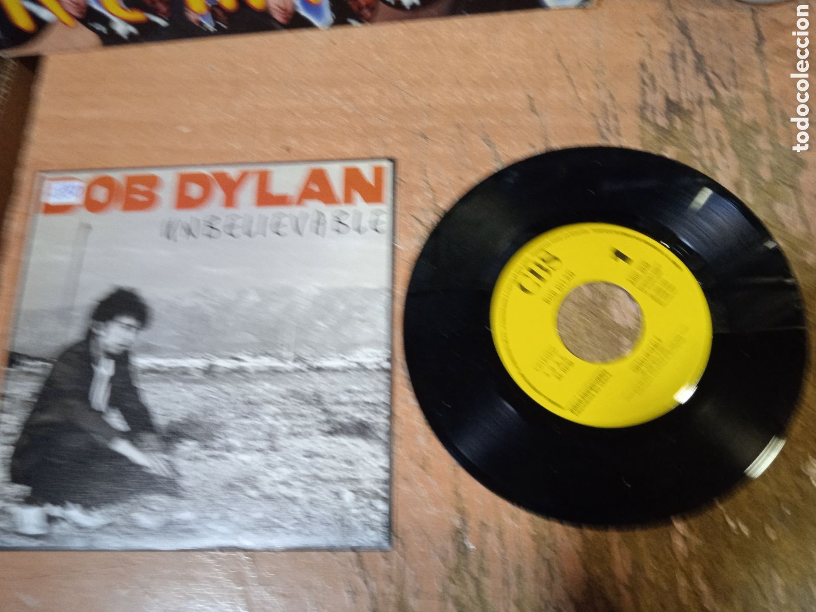 Discos de vinilo: BOB DYLAN - UNBELIEVABLE - SINGLE - PROMO - SPAIN - CBS - PFL - - Foto 1