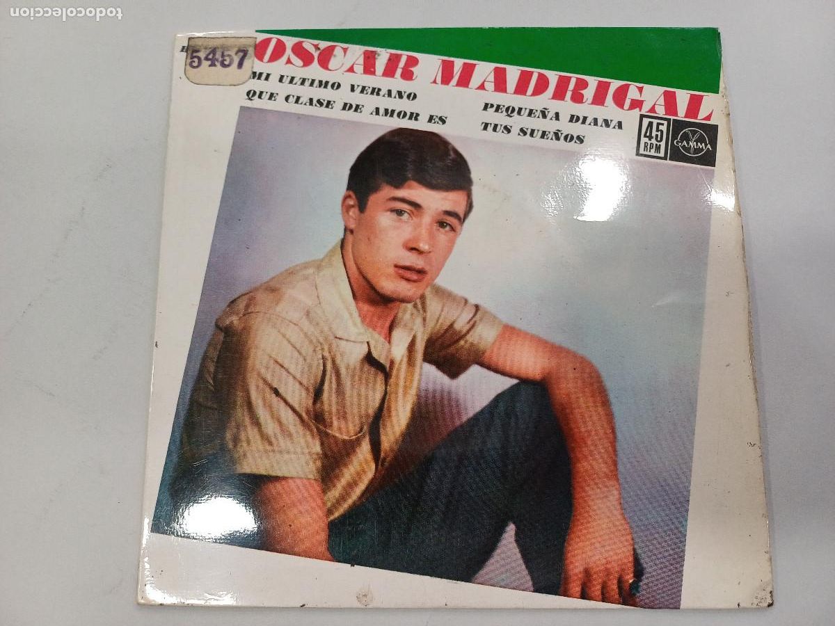 Discos de vinilo: OSCAR MADRIGAL/MI ULTIMO VERANO/SINGLE. - Foto 1
