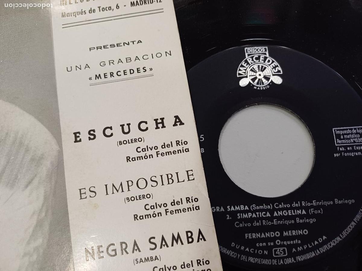 Discos de vinilo: FERNANDO/ESCUCHA/SINGLE. - Foto 2