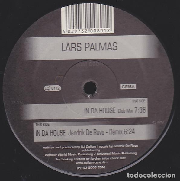 Discos de vinilo: In Da House (12&rdquo; Maxi) - Lars Palmas - Foto 1
