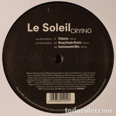 Discos de vinilo: Crying (12&rdquo; Maxi) - Le Soleil - Foto 1