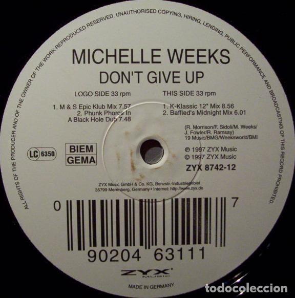 Discos de vinilo: Dont Give Up (12&rdquo; Maxi) - Michelle Weeks - Foto 1