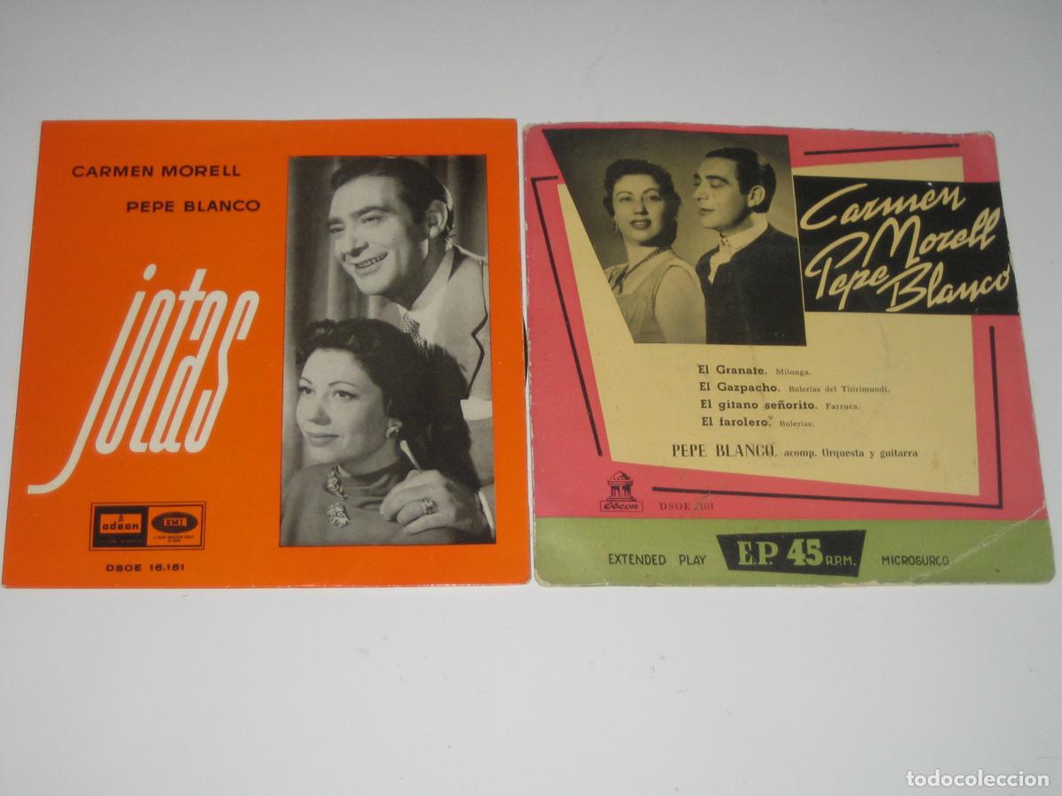 Discos de vinilo: DISCOFERTA - EPS/SINGLES -CARMEN MORELL - LOTE DE DOS - Foto 1