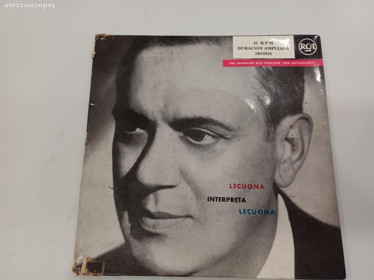 Discos de vinilo: LACUONA/MALAGUE&Ntilde;A/SINGLE DOBLE. - Foto 1