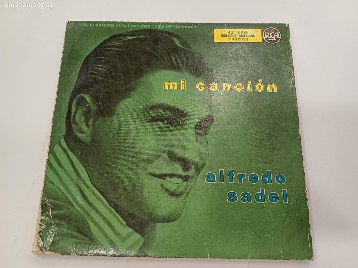 Discos de vinilo: ALFREDO SADEL/MI CANCION/SINGLE DOBLE. - Foto 1