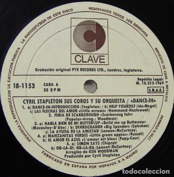 Discos de vinilo: Cyril Stapleton Sus Coros Y Orquesta - &rdquo;Dance-In&rdquo; (LP Vinilo) - Foto 3