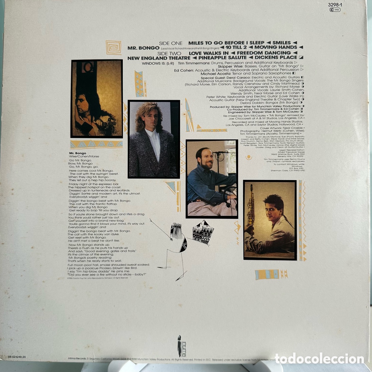 Discos de vinilo: Windows - Mr. Bongo (LP, Album) - Foto 2