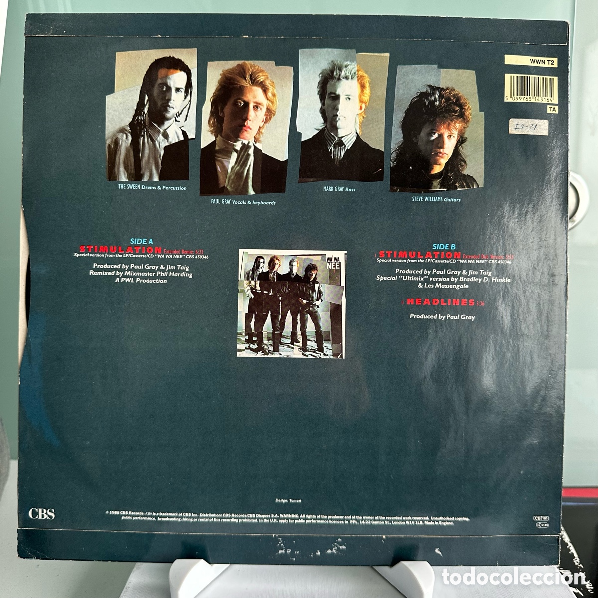 Discos de vinilo: Wa Wa Nee - Stimulation (12&rdquo;) - Foto 2