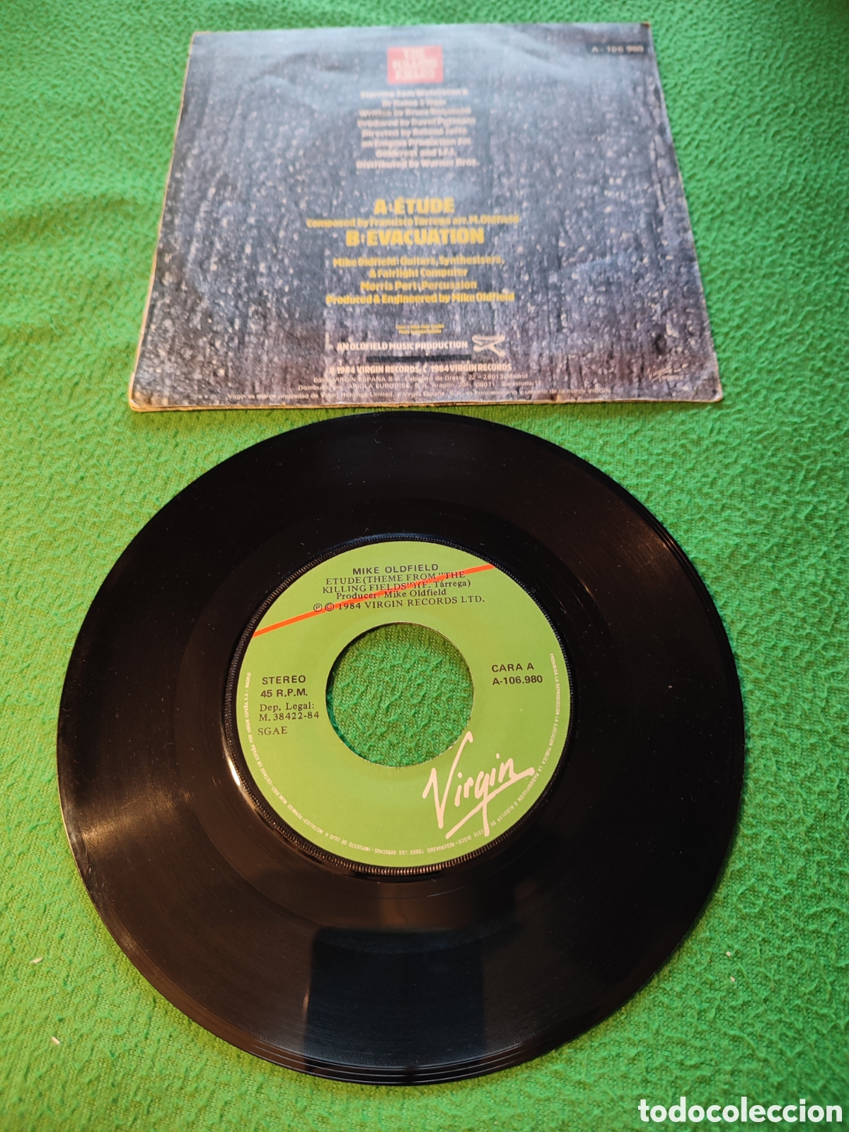 Discos de vinilo: Mike Oldfield - Etude: Theme from The killing Fields - Foto 2