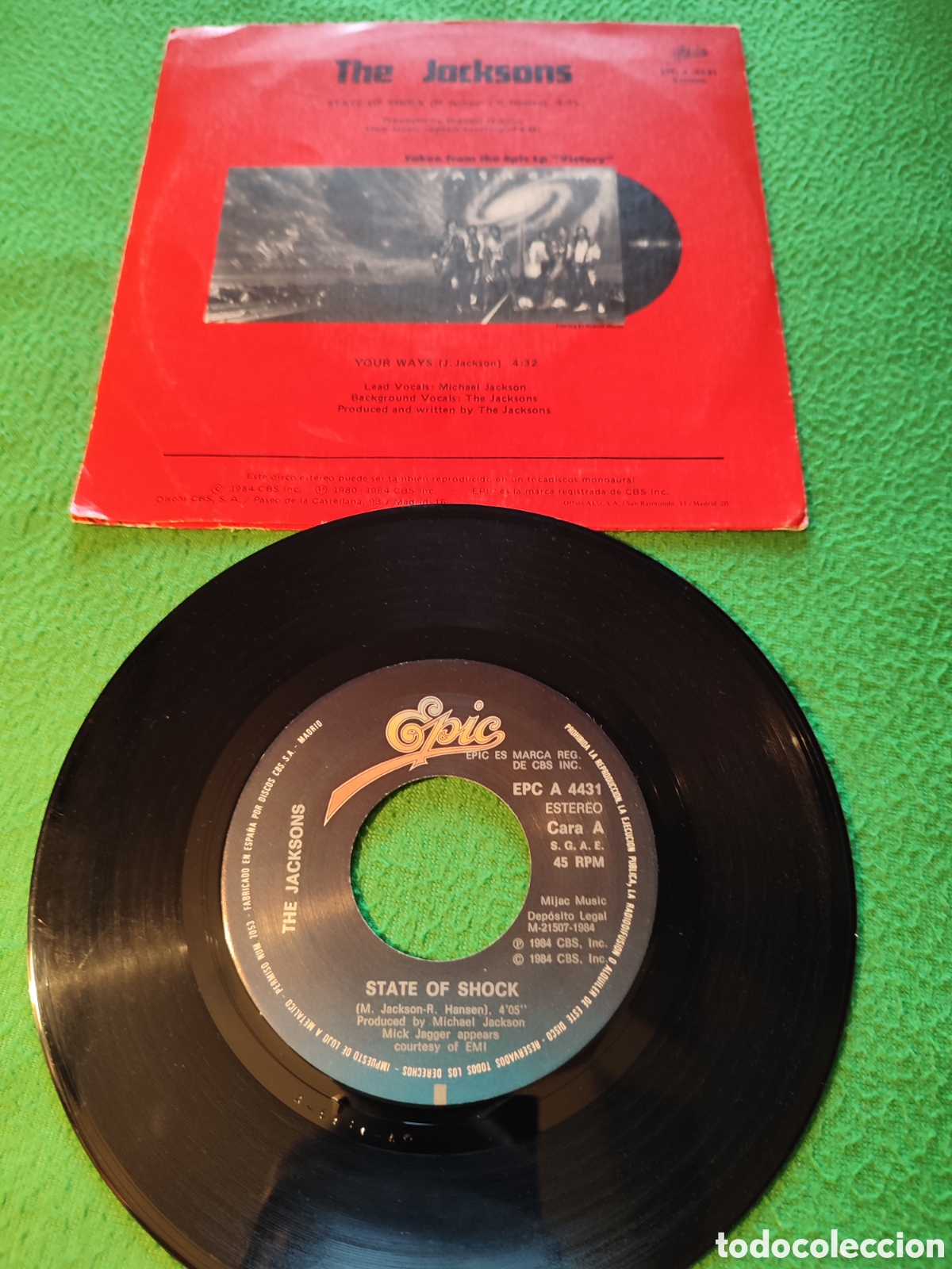 Discos de vinilo: The Jacksons - State of shock - Foto 2
