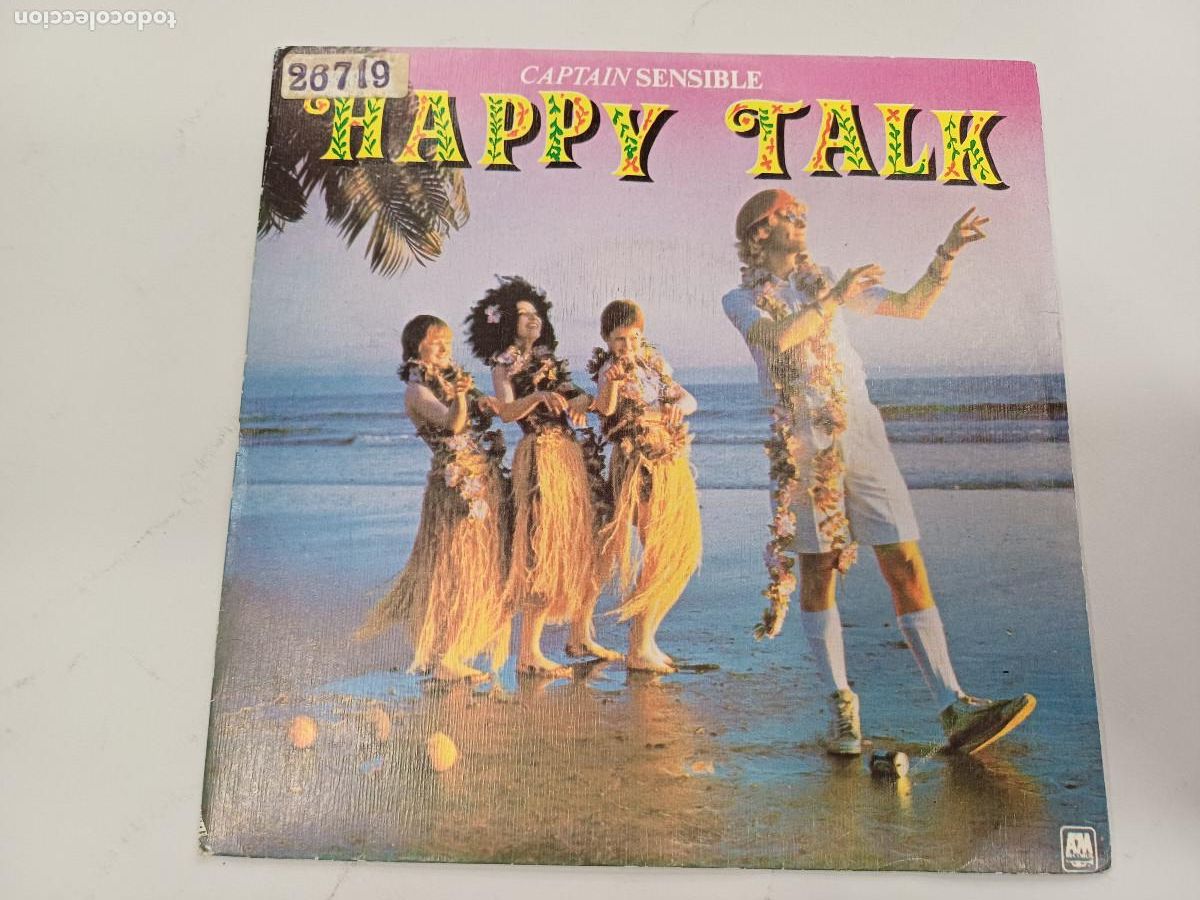 Discos de vinilo: CAPTAIN SENSIBLE/HAPPY TALK/SINGLE. - Foto 1