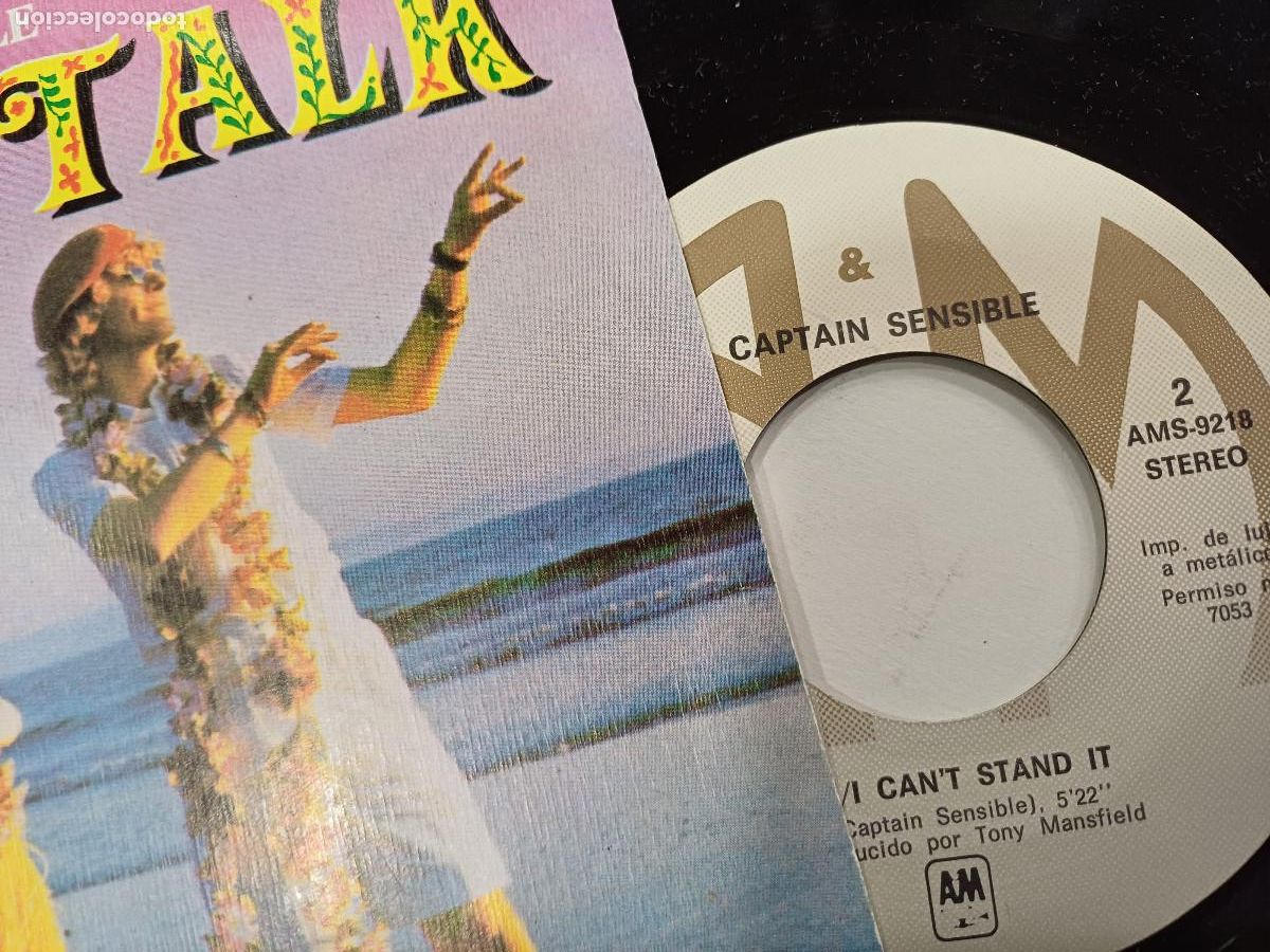 Discos de vinilo: CAPTAIN SENSIBLE/HAPPY TALK/SINGLE. - Foto 2
