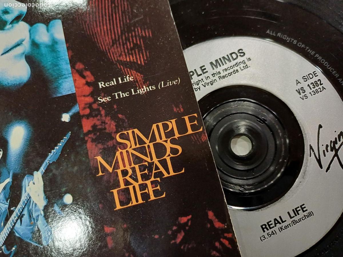 Discos de vinilo: SIMPLE MINDS/REAL LIFE/SINGLE. - Foto 2