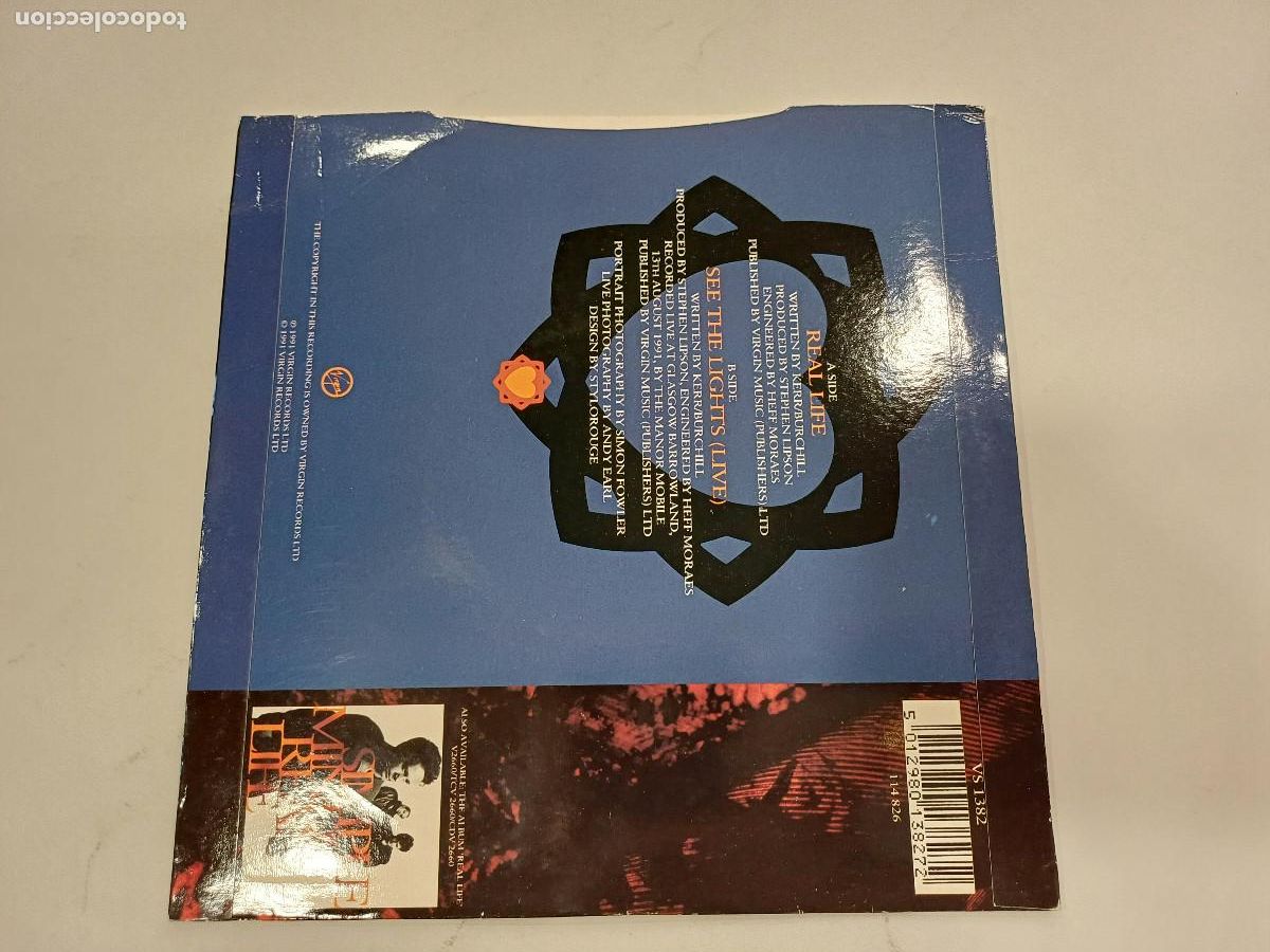 Discos de vinilo: SIMPLE MINDS/REAL LIFE/SINGLE. - Foto 3