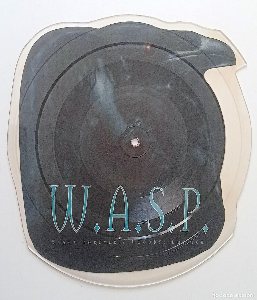 Discos de vinilo: W.A.S.P. - BLACK FOREVER CUT SHAPE PICTURE DISC - Foto 1