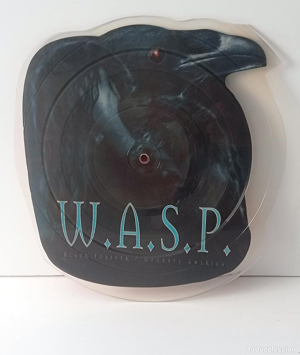 Discos de vinilo: W.A.S.P. - BLACK FOREVER CUT SHAPE PICTURE DISC - Foto 3